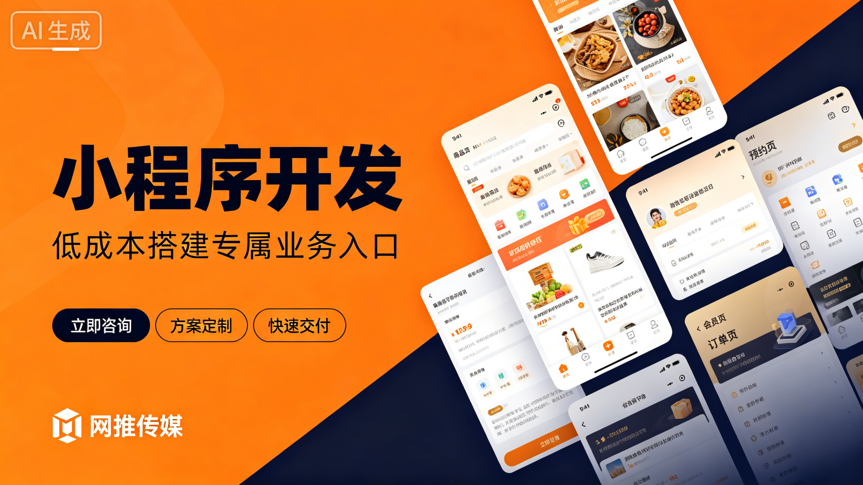 网推传媒小程序开发界面展示